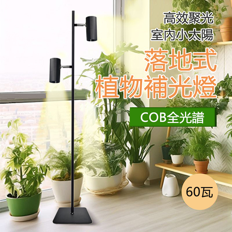 【居家家】定時綫控植物生長射燈 60W/1.95米全光譜植物補光燈