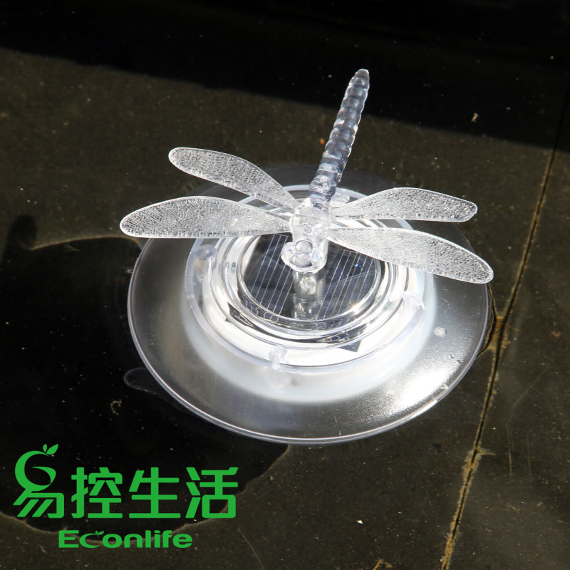 ◤LED太陽能戶外池塘景觀燈◢蜻蜓 七彩變換燈 水漂燈 2入組(J40-003-04X2)