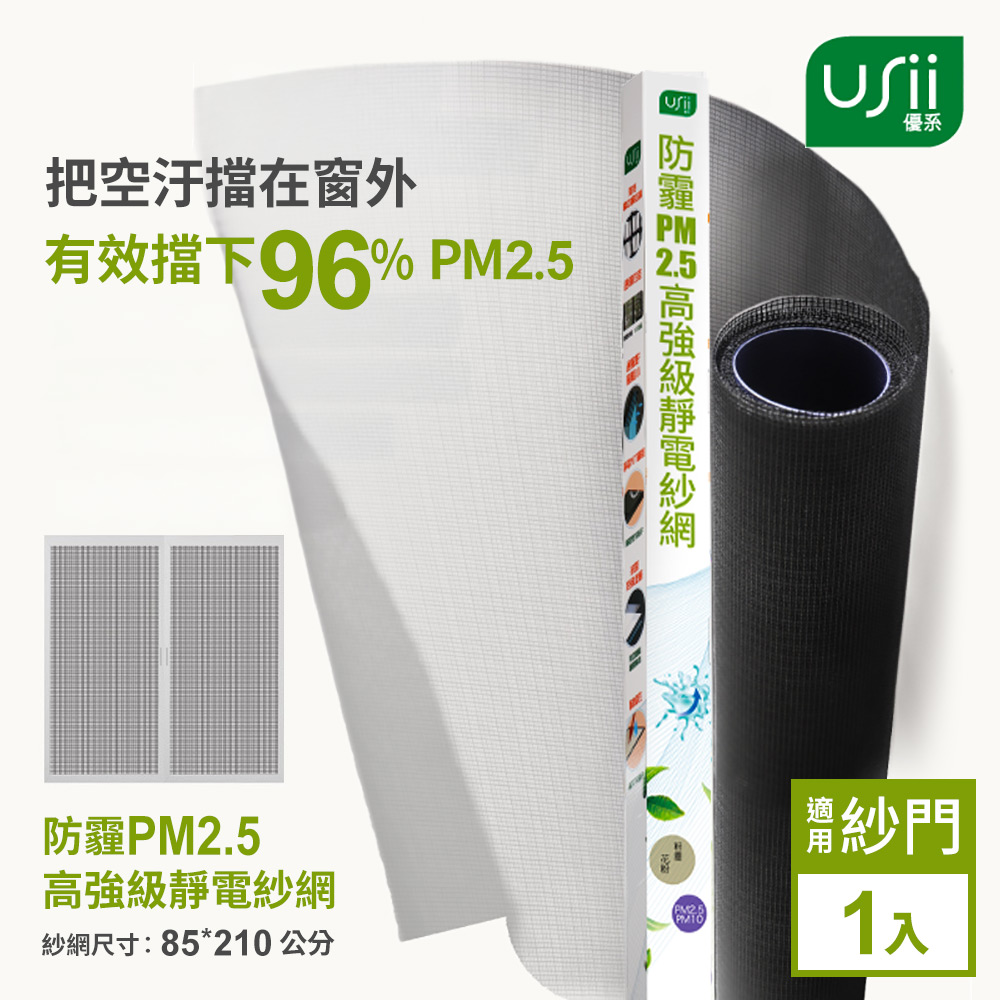 Usii 防霾PM2.5濾淨紗窗網(門用)-85x210cm