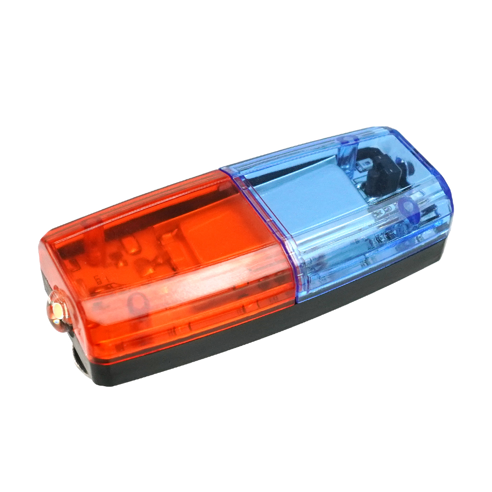 630-FRBL3 爆閃肩燈 紅藍閃燈(LED充電)
