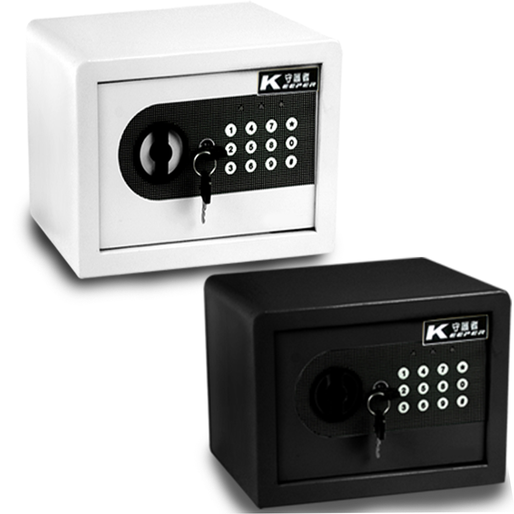 KEEPER 守護者保險箱 小尺寸密碼保險箱 (黑色/白色) 17AT