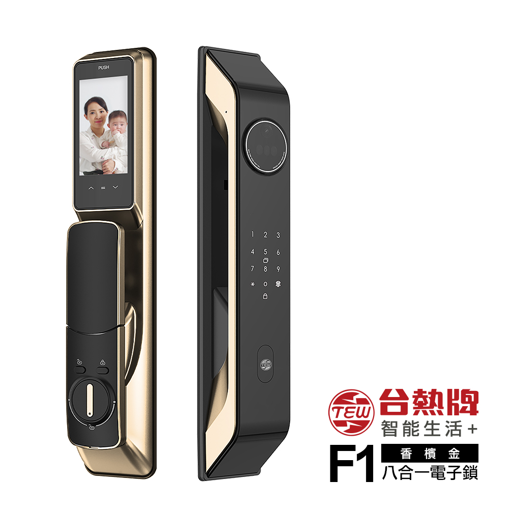 台熱牌 智能8合1推拉式電子鎖/門鎖(F1)