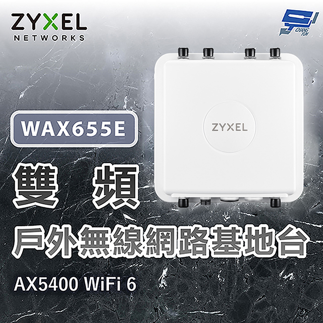 ZYXEL 合勤 WAX655E AX5400 WiFi 6 雙頻戶外無線網路基地臺 分享器 AP