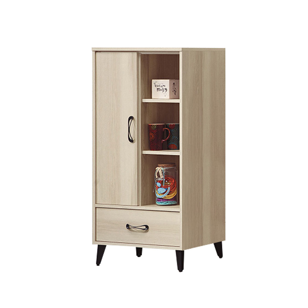 Bernice-沙恩2尺開放式單門單抽中展示櫃/多功能收納置物櫃/書櫃