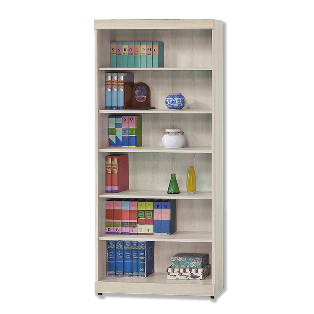 Bernice-福爾2.7尺開放式6格書櫃/展示收納櫃