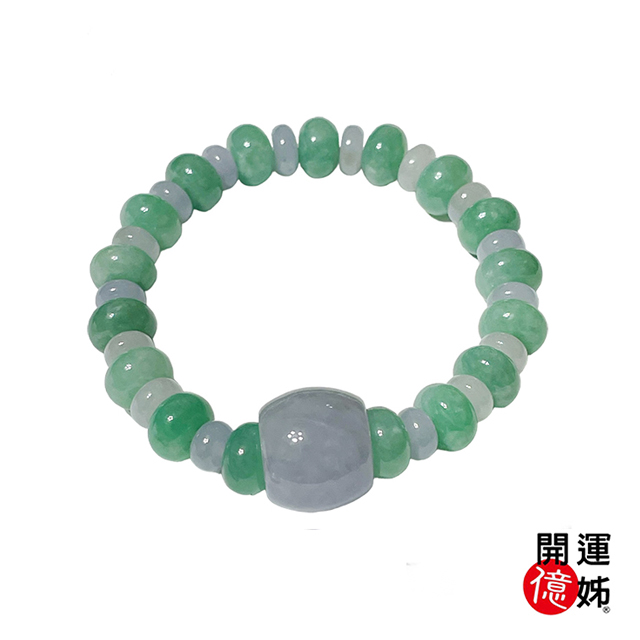 【A1寶石】天然緬甸冰種翡手珠手鍊-同翡翠手鐲保值(附證書)