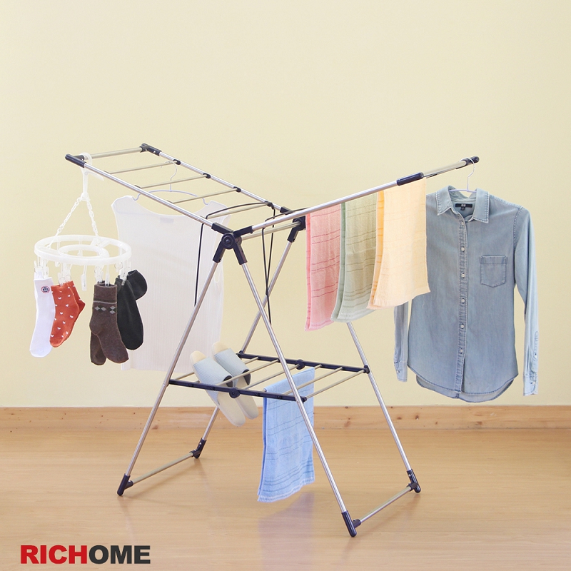RICHOME日日晴不銹鋼摺疊曬衣架 HA138