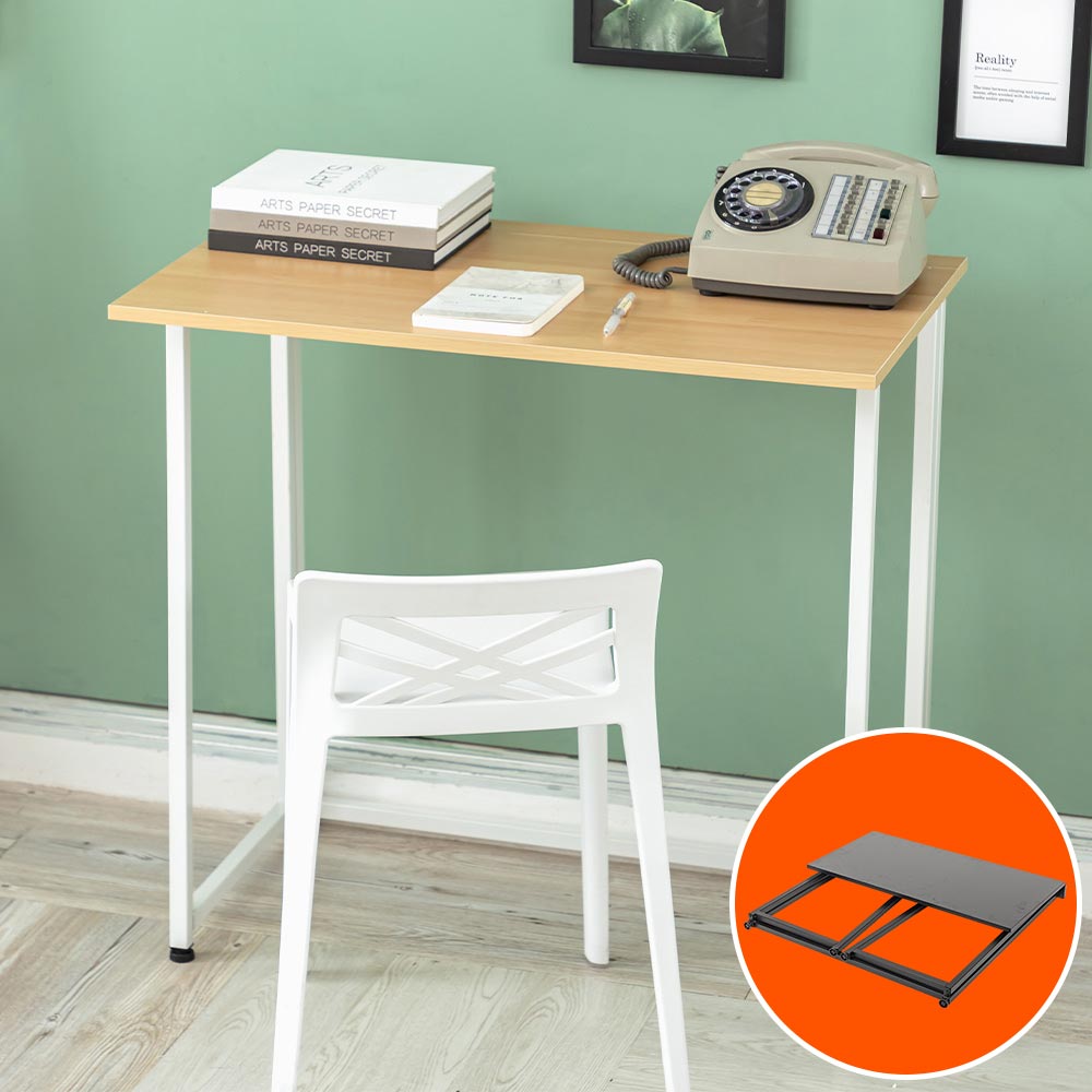 樂嫚妮 E1仿木紋免安裝折疊桌-(2色)