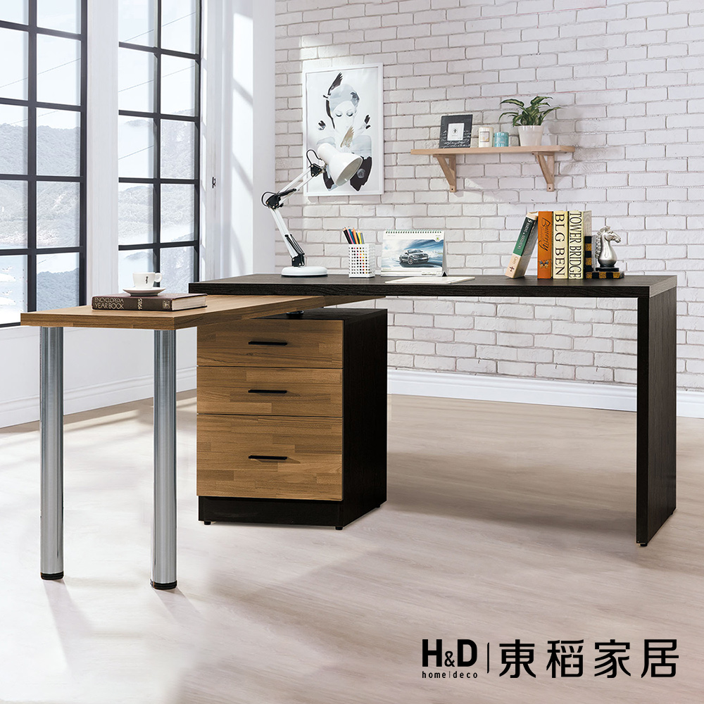 【H&D 東稻家居】旋轉功能桌4.8尺(THY2-03574)