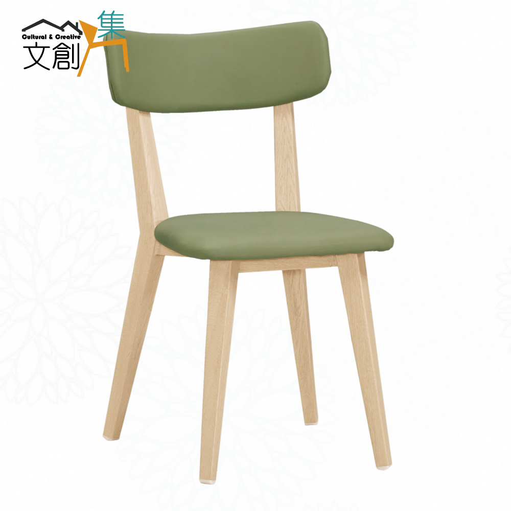 【文創集】華爾透氣皮革雙色餐椅(五色可選＋單張餐椅販售出貨)