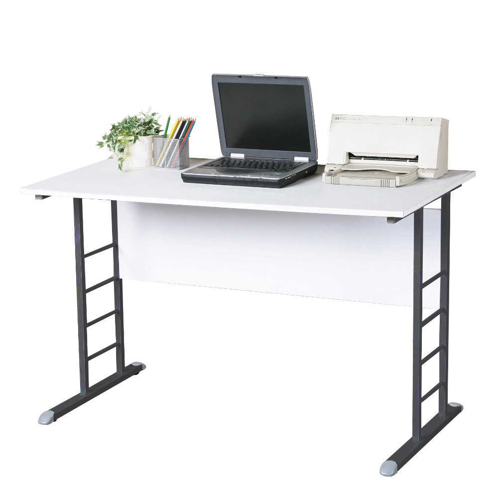 Homelike 馬克120cm書桌-白色加厚桌面