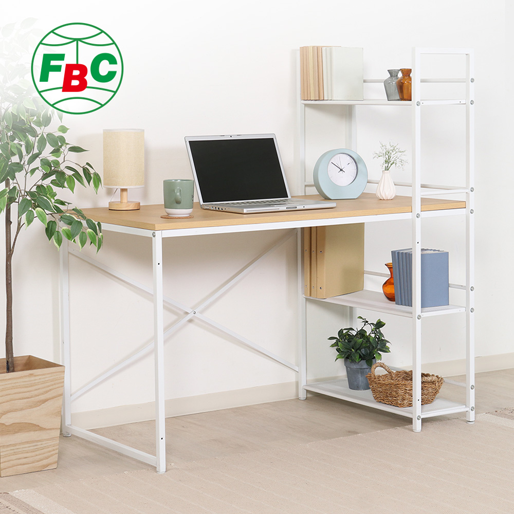 【日本FUJI BOEKI】極簡工業風雙向側櫃書桌/工作桌(深64cm)-DIY-多色可選