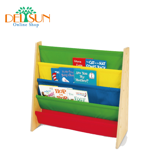 ☆ DELSUN ☆ [DELSUN 5938 兒童書報收納架 原色 雜誌木製收納 DIY組合 臺灣製造 安檢