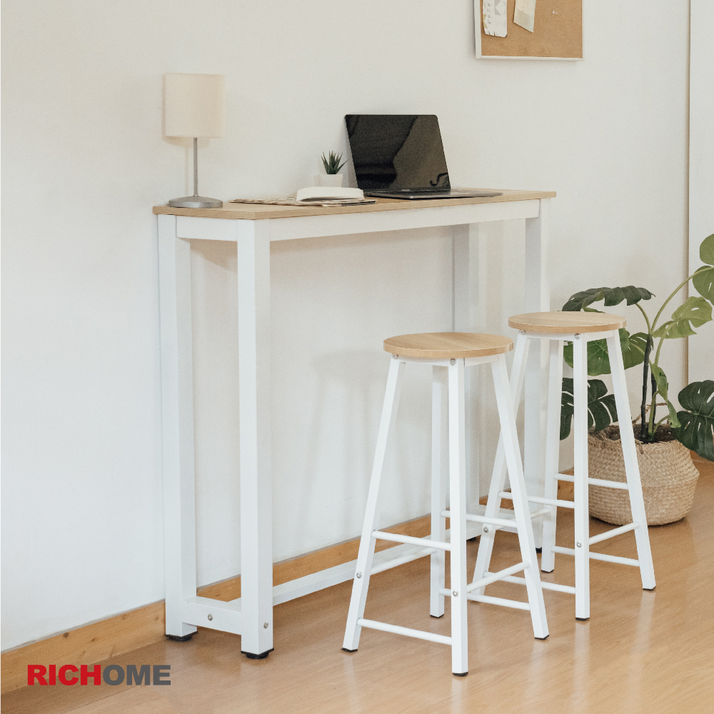 【RICHOME】可樂雅高腳桌椅組(一桌二椅)