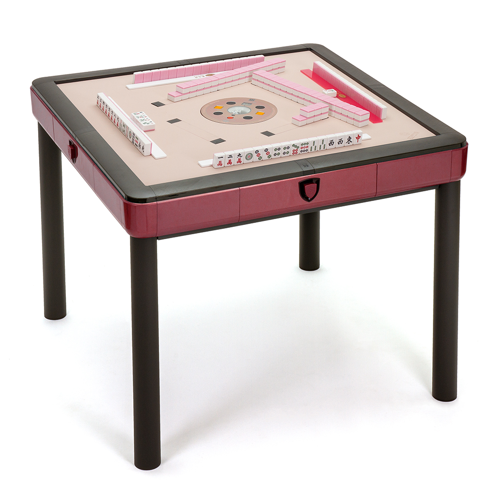 商密特 T350 二代 過山 電動麻將桌 櫻花少女心系列 餐桌款 櫻花珊瑚紅/紫外線熱風除濕殺菌 含安裝保固