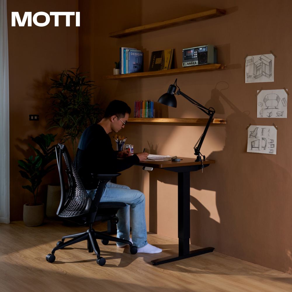 MOTTI 電動升降桌｜Niko 2 兩節式靜音雙馬達 (需自行組裝) 坐站兩用 小宅專用辦公桌/電腦桌