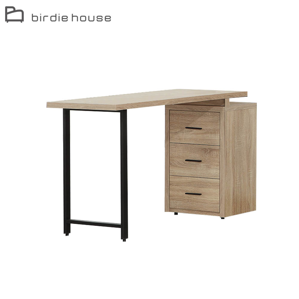 Birdie-凱旋4尺伸縮三抽書桌/工作桌-桌面可左右擺放