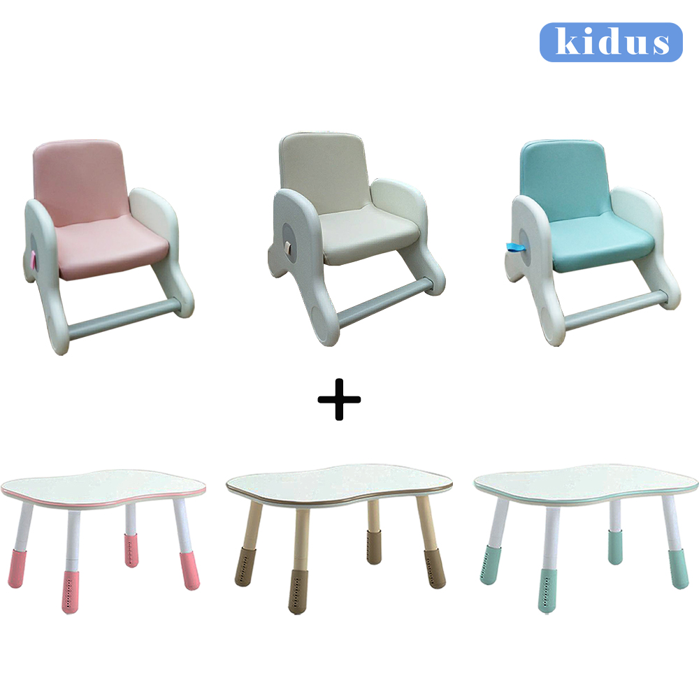 【KIDUS】兒童90公分花生桌+兒童遊戲椅 HS002+KC系列 ( 升降桌 兒童 成長桌椅)