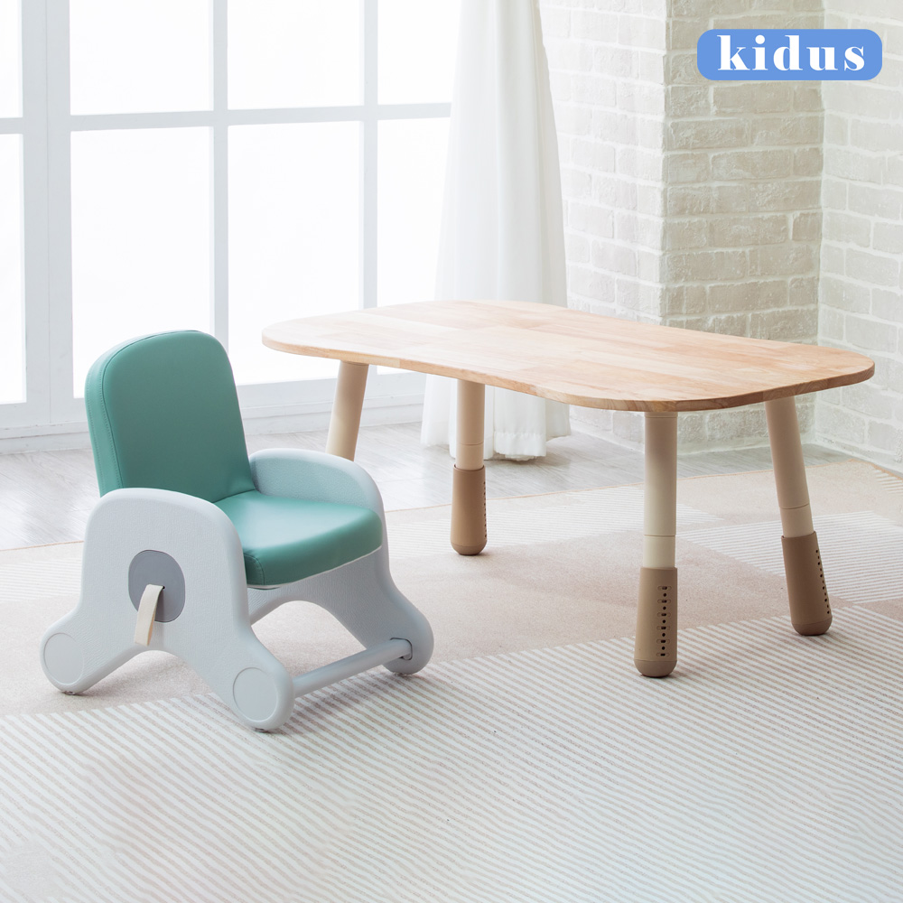 【KIDUS】實木100公分兒童遊戲桌椅組 花生桌+遊戲椅 一桌一椅HS3100+KC系列 (兒童 學習 繪畫桌椅)