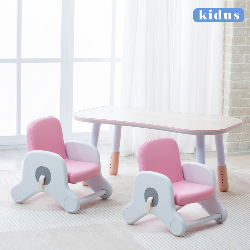【KIDUS】兒童100公分花生桌+兒童椅 遊戲桌椅組 一桌二椅 HS003+KC系列x2