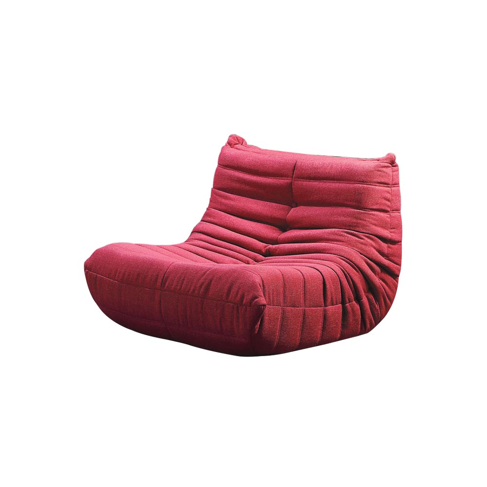 Birdie-巴金斯毛毛蟲布沙發/懶人沙發/單人沙發/休閒造型椅-紅色