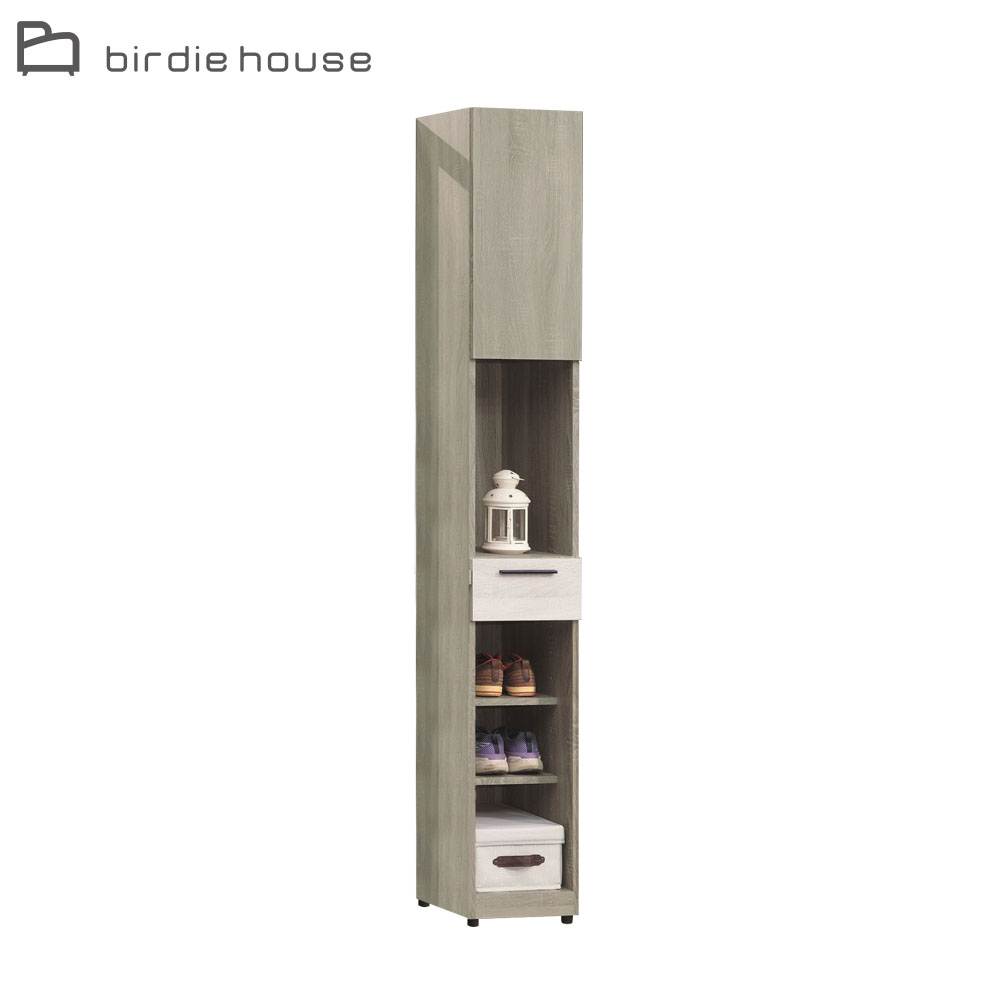 Birdie-考菲爾1尺一門一抽開放式高鞋櫃/隙縫櫃/玄關展示櫃/收納置物櫃