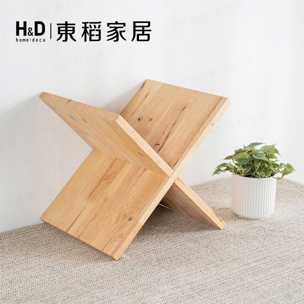【H&D東稻家居】自然木語系列 - 原木X型酒架 -DIY自行組裝
