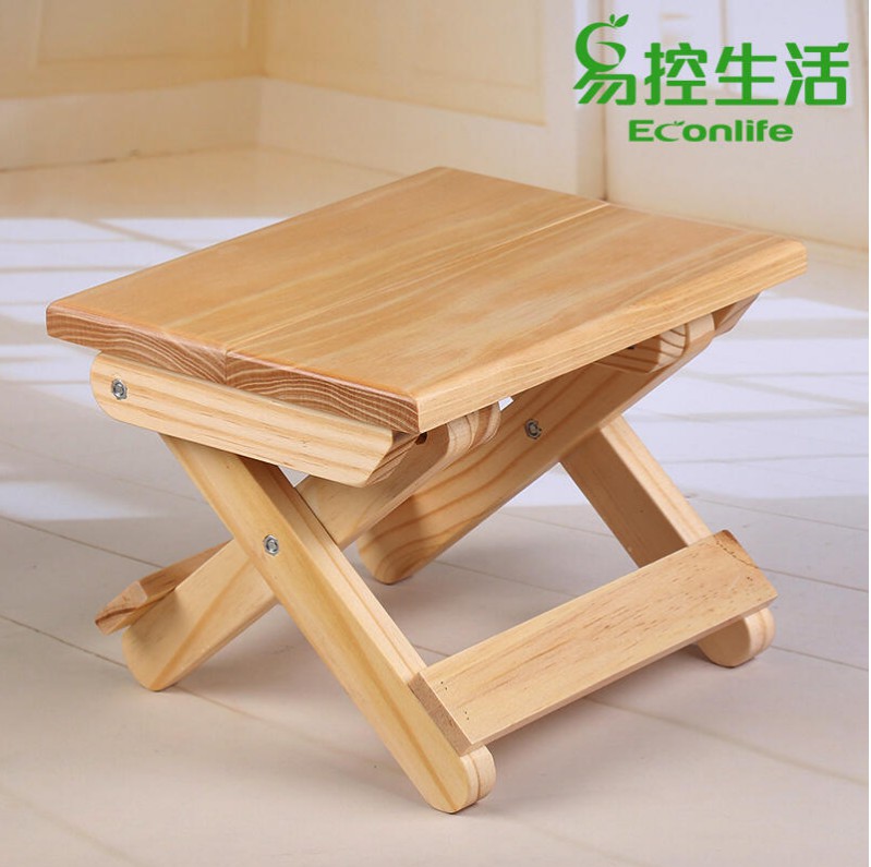 EconLife ◤木製折疊板凳◢ 簡約板凳 實木材質(J30-024X2)