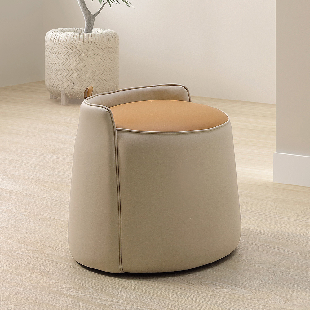 Bernice-伊莉莎設計款圓形椅凳/化妝椅/小椅子/休閒椅