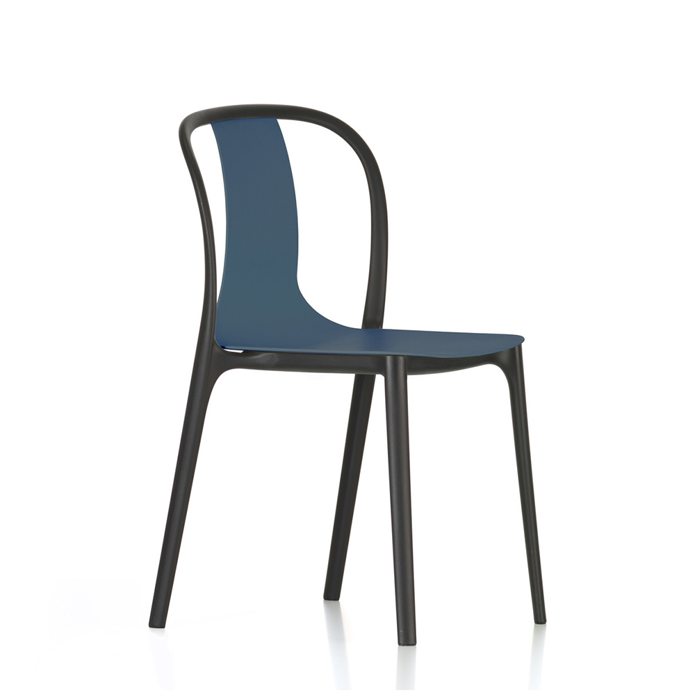 【北歐櫥窗】Vitra Belleville Side Chair 美麗城單椅（深海藍）