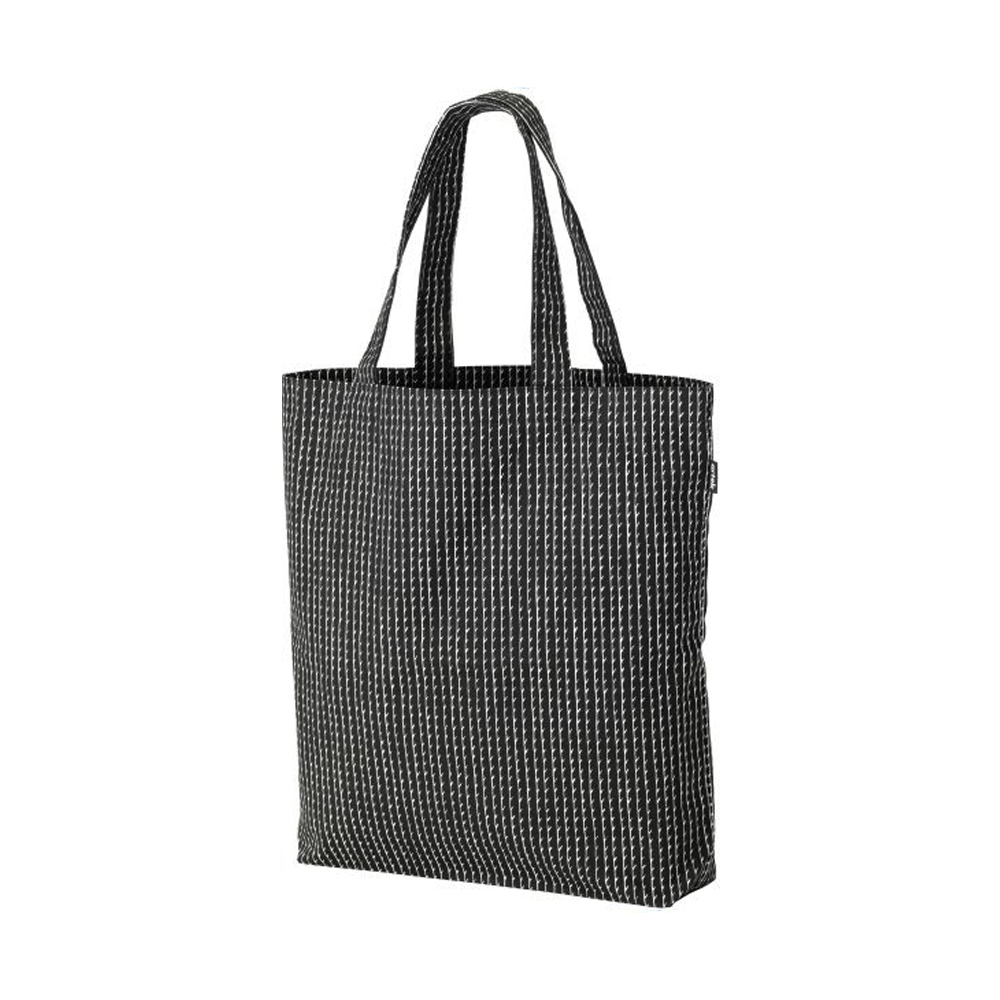 【北歐櫥窗】Artek Rivi Canvas Bag 線條肩背手提袋（黑）