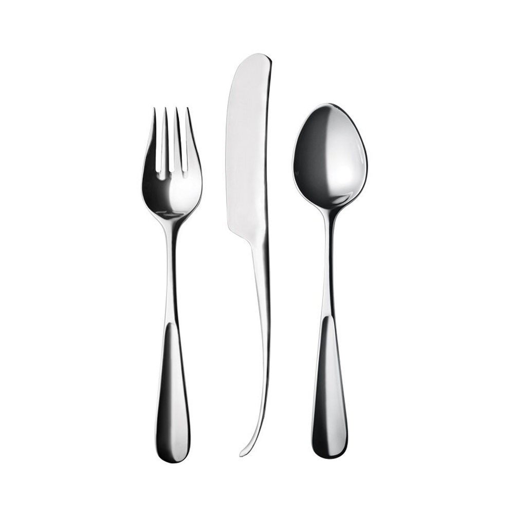 【北歐櫥窗】Georg Jensen Vivianna 朵蘭兒童餐具禮盒組（鏡面）