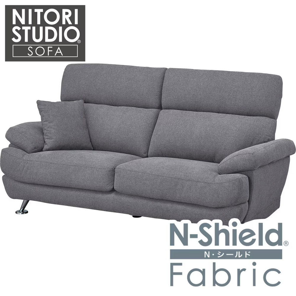 【NITORI 宜得利家居】◎耐磨耐刮 防潑水貓抓布 3人用布沙發 BS13 N-SHIELD FB AQ-MGY