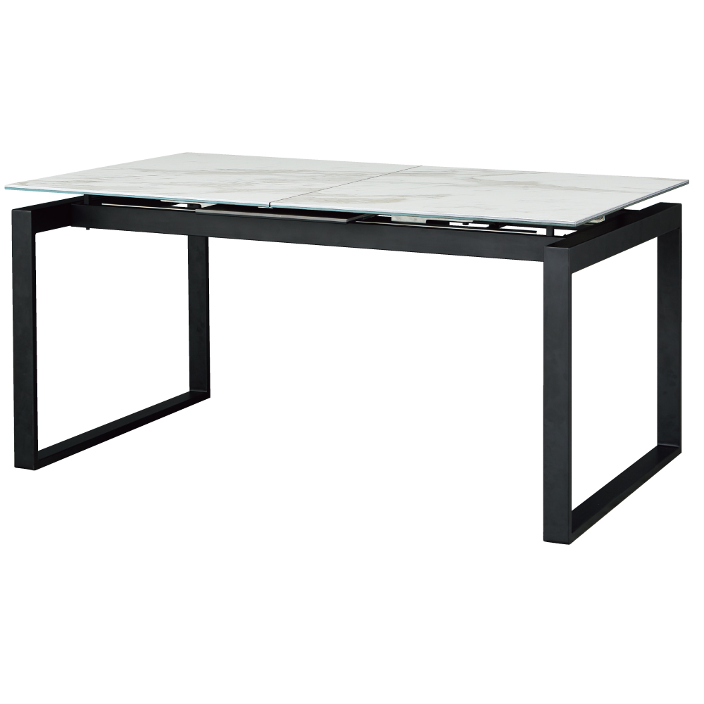 【NITORI 宜得利家居】◎巖板/陶板餐桌 CERAL 伸縮餐桌 寬150/190 深90 WH