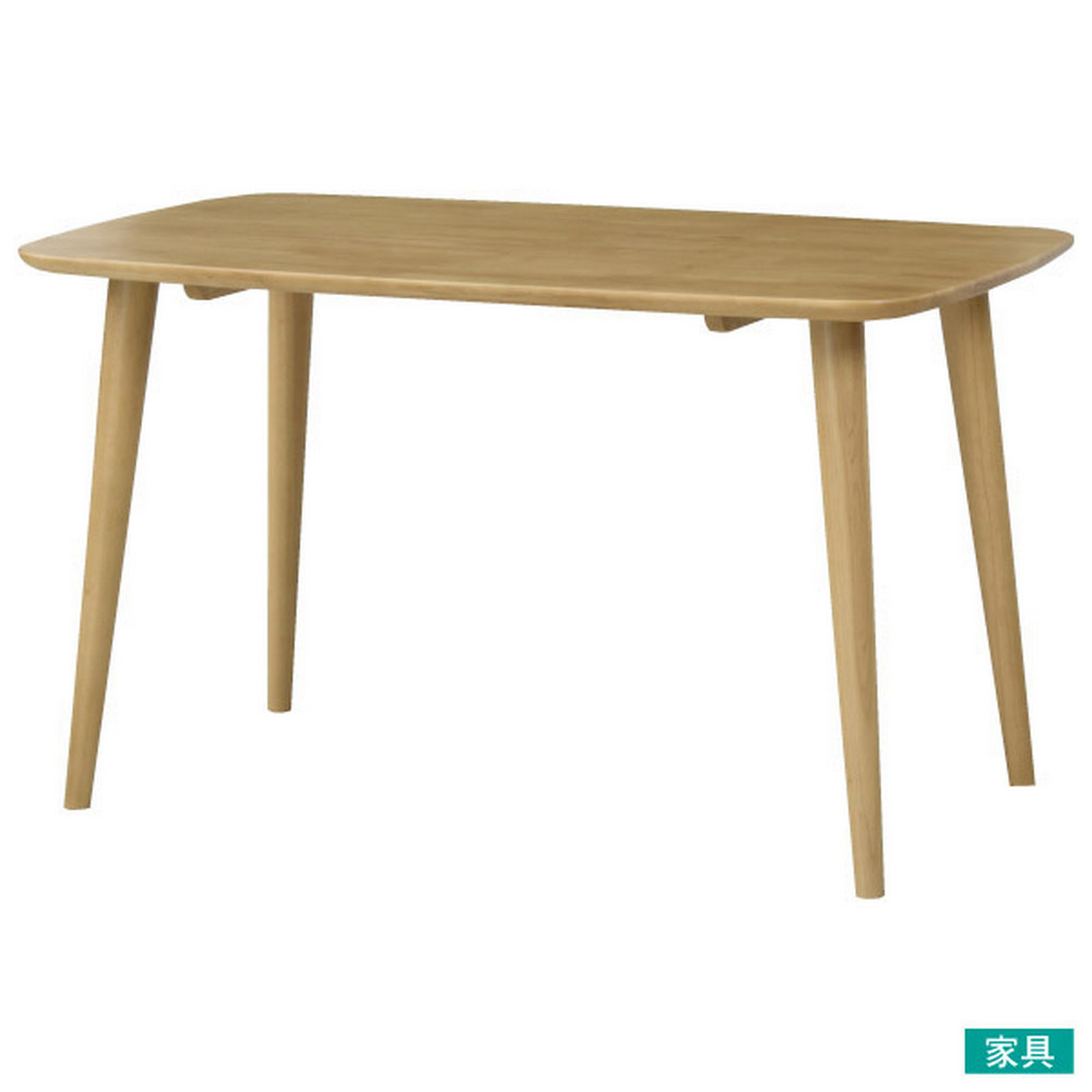 【NITORI 宜得利家居】◎實木餐桌 NUTS TW 130 LBR 橡膠木