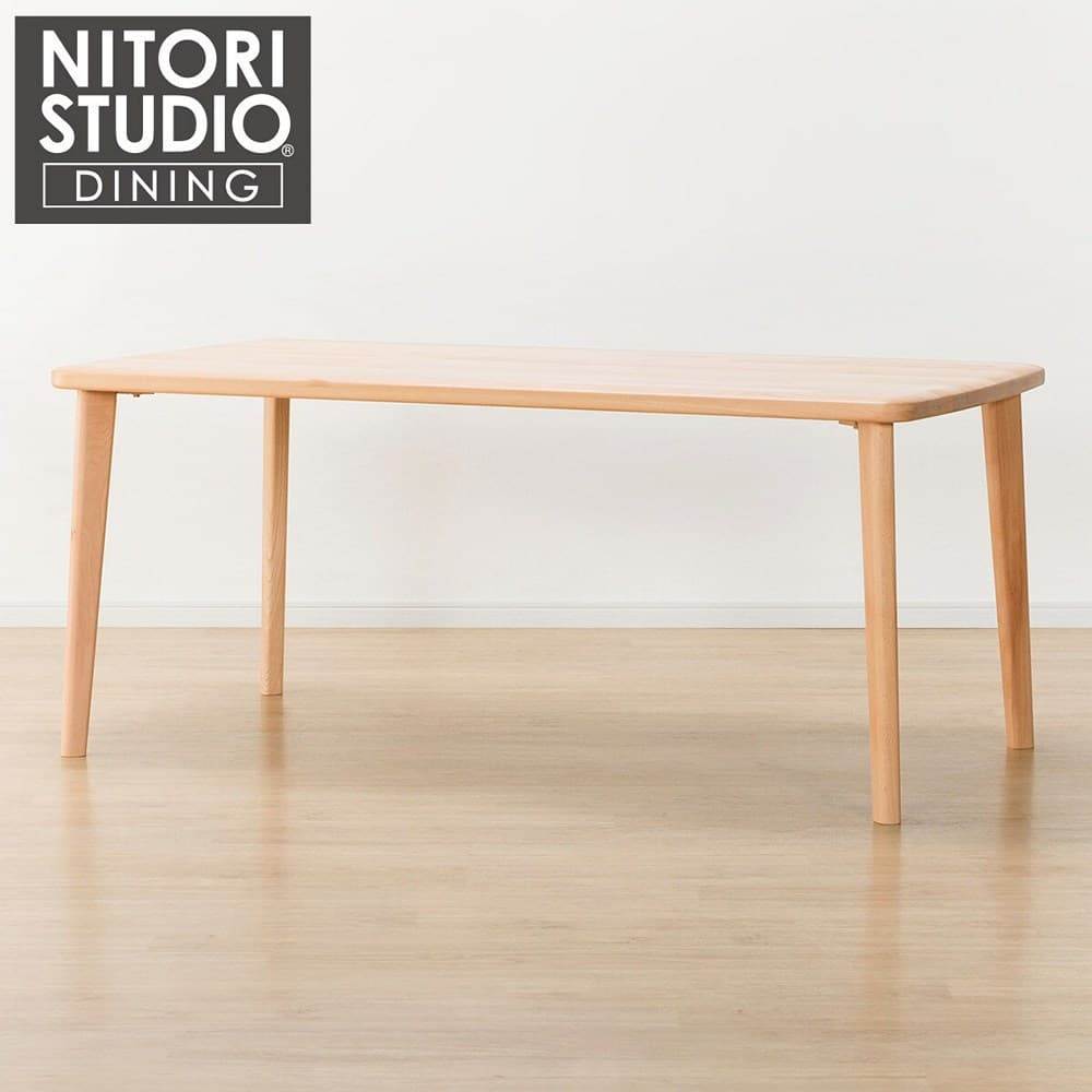 【NITORI 宜得利家居】◎實木餐桌 N COLLECTION T-05 厚板 165 NA 櫸木