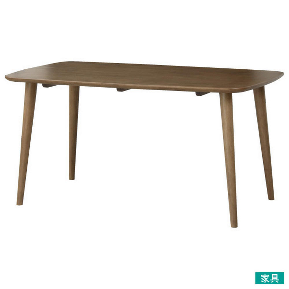 【NITORI 宜得利家居】◎橡膠木餐桌 NUTS TW 150