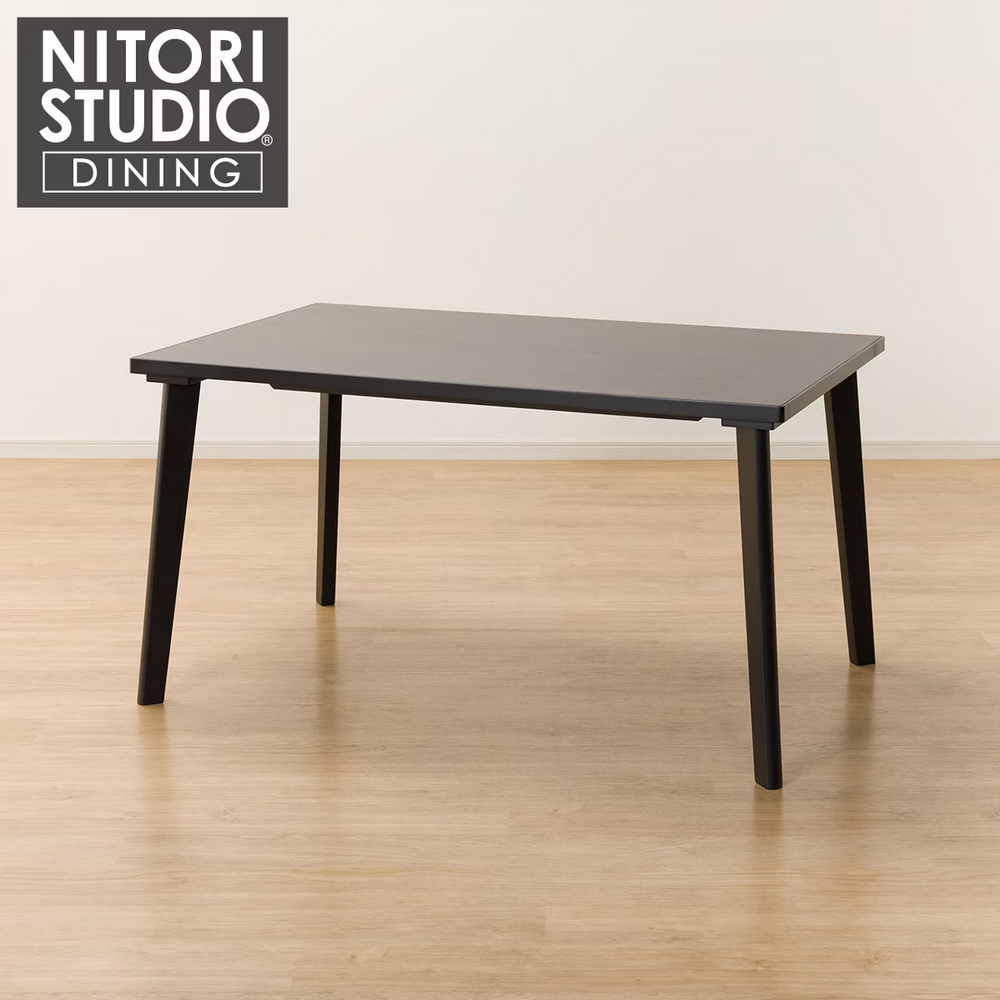 【NITORI 宜得利家居】◎陶板實木餐桌 N COLLECTION T-12 135 BK/GY