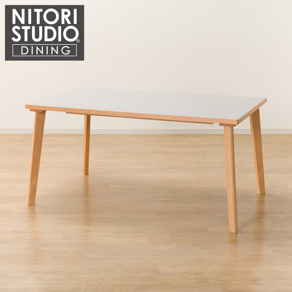 【NITORI 宜得利家居】◎陶板實木餐桌 N COLLECTION T-12 150 NA/WH
