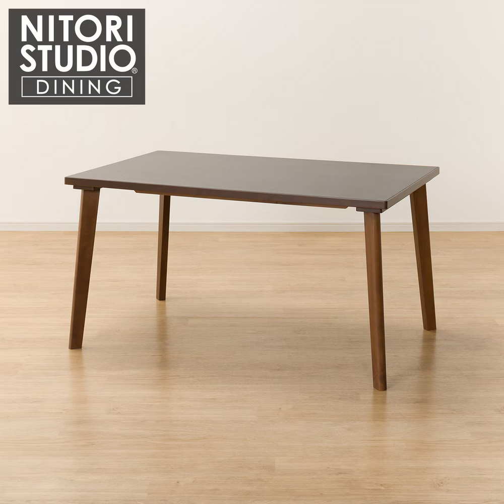 【NITORI 宜得利家居】◎陶板實木餐桌 N COLLECTION T-12 135 MBR/GY