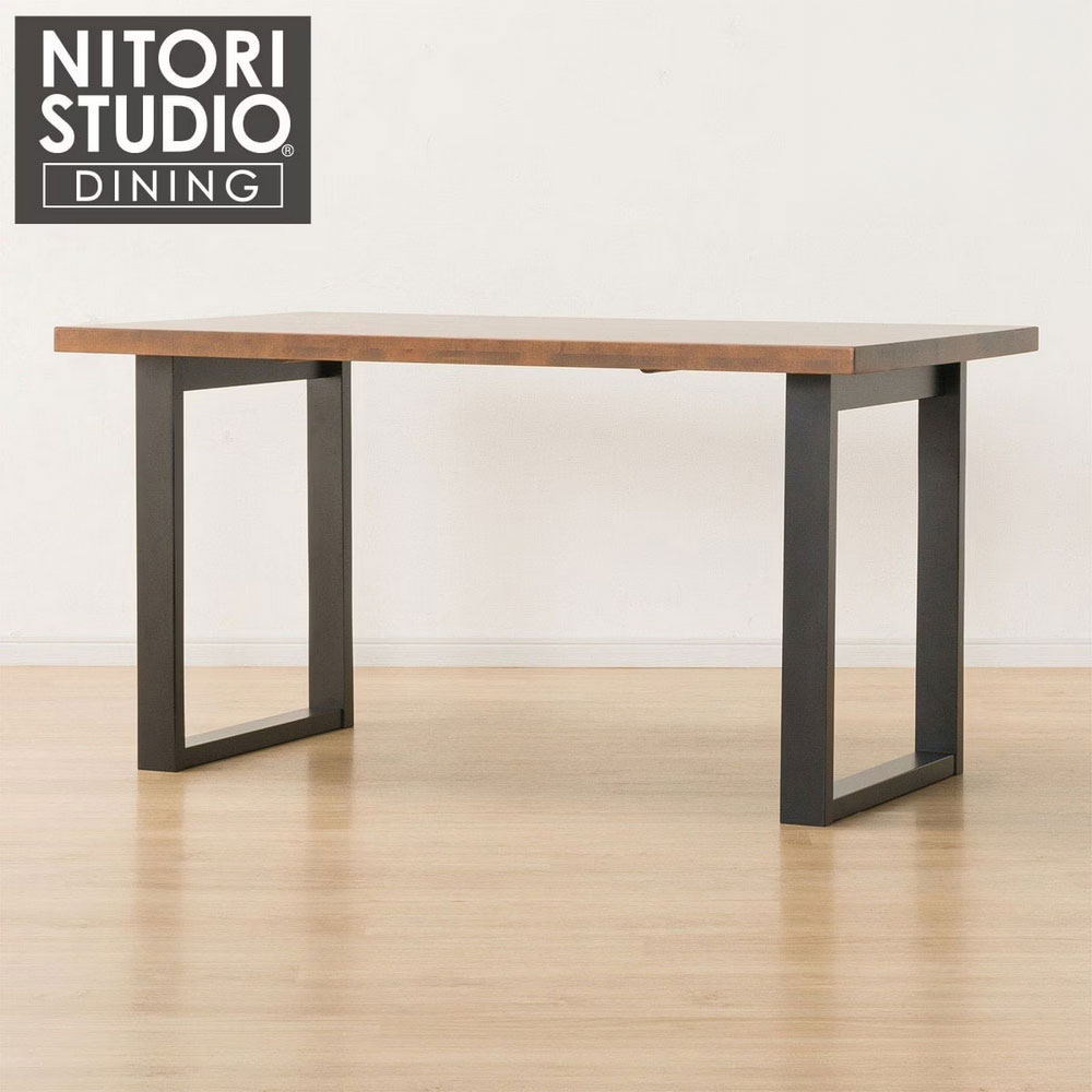 【NITORI 宜得利家居】◎實木餐桌 N COLLECTION T-06U 135 MBR/BK 櫸木