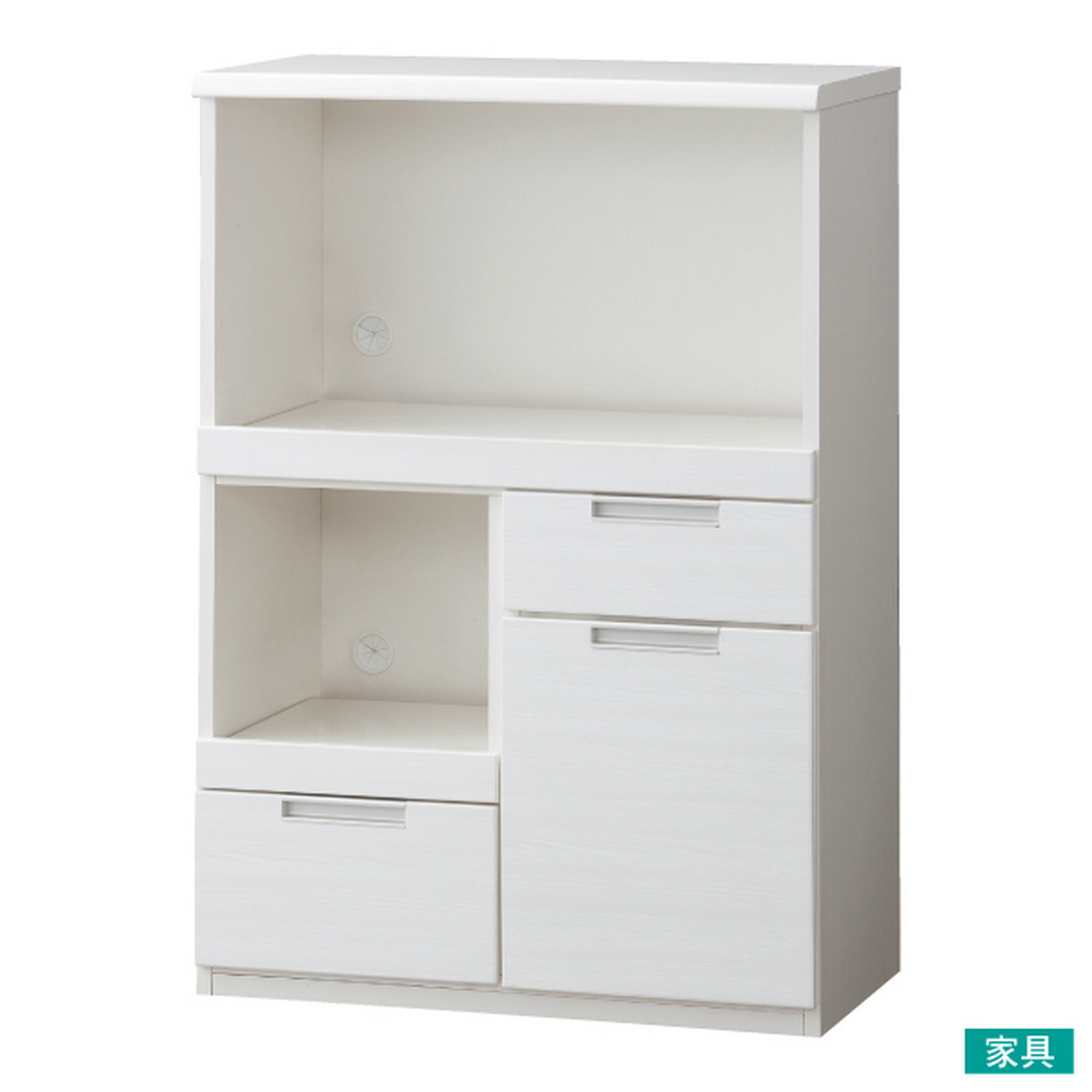 【NITORI 宜得利家居】◎微波爐櫃 DARETRO 80MRB WH