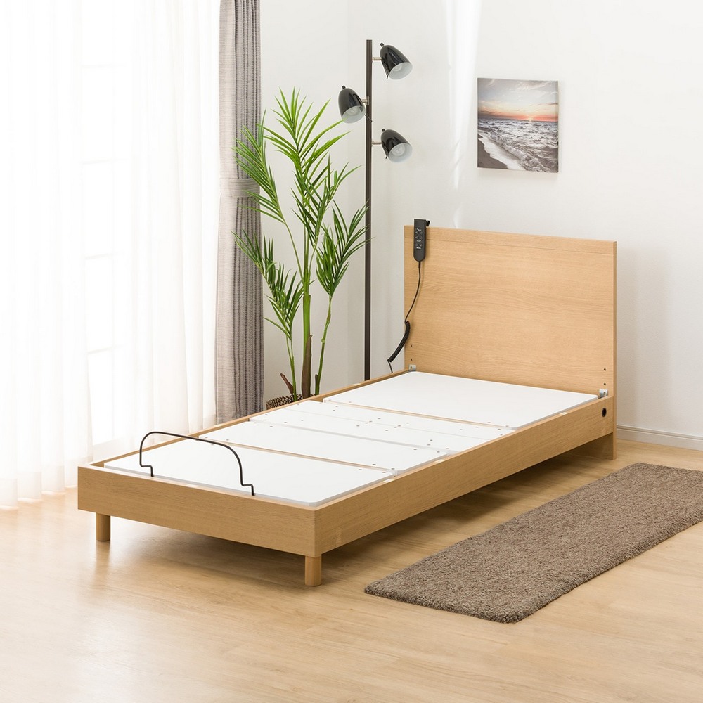 【NITORI 宜得利家居】◎(日本尺寸)電動床 NS001 日本單人 LEG LBR
