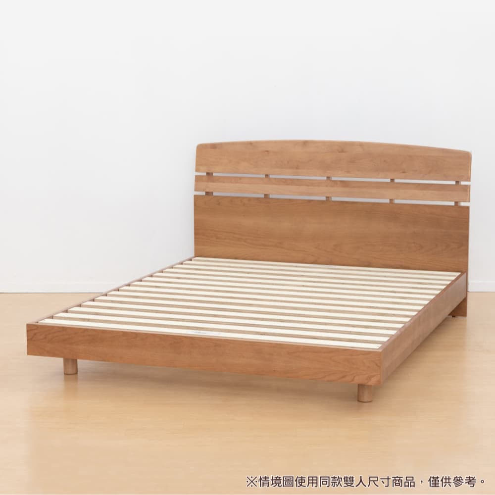 【NITORI 宜得利家居】◎實木單人床座 床架 ALNUS2 LBR