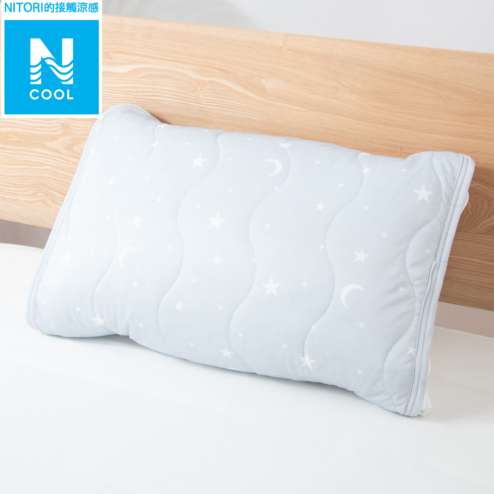 【NITORI 宜得利家居】接觸涼感 枕頭保潔墊 N COOL GY ST01 C