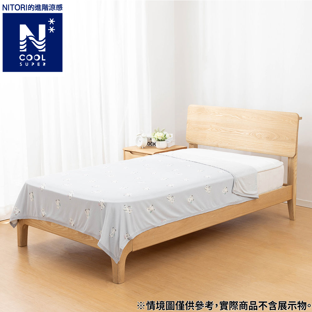 【NITORI 宜得利家居】進階涼感 薄涼被 N COOL SP TEDDY BEAR 單人 S25 泰迪熊