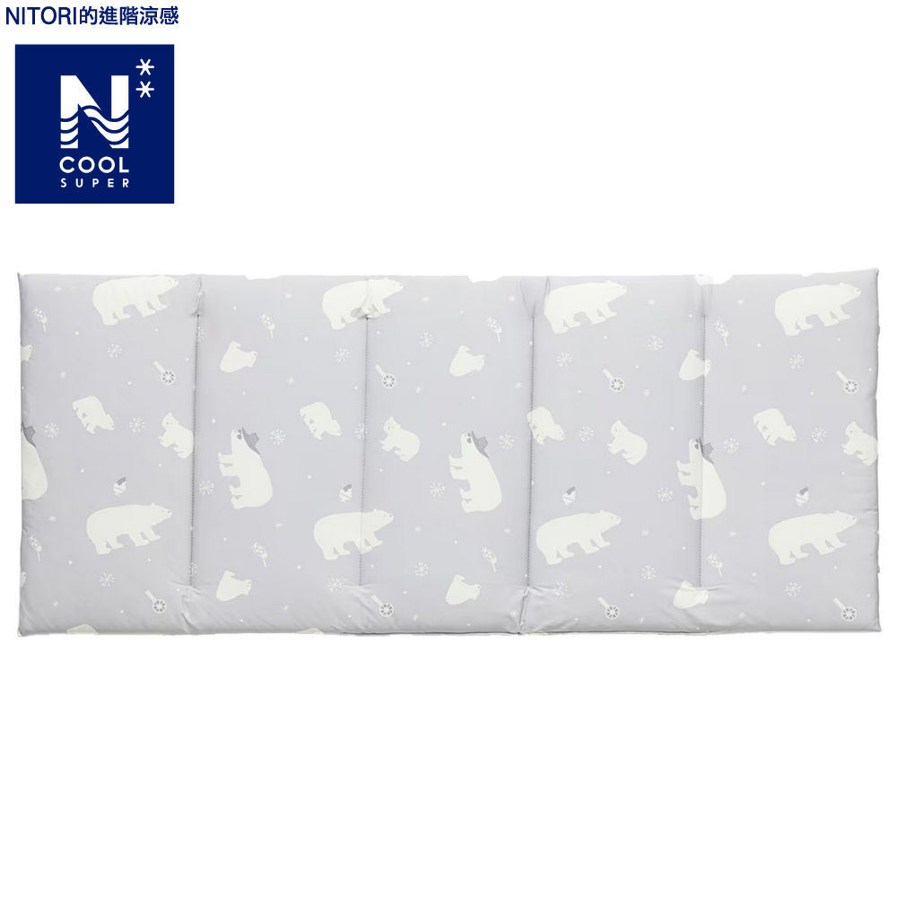 【NITORI 宜得利家居】【DECO HOME商品】進階涼感 午睡墊 DH N COOL SP BEAR GY 白熊
