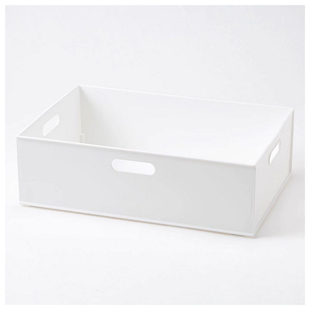 【NITORI 宜得利家居】收納盒 N INBOX (W) 寬低型 橫式半格型 WH