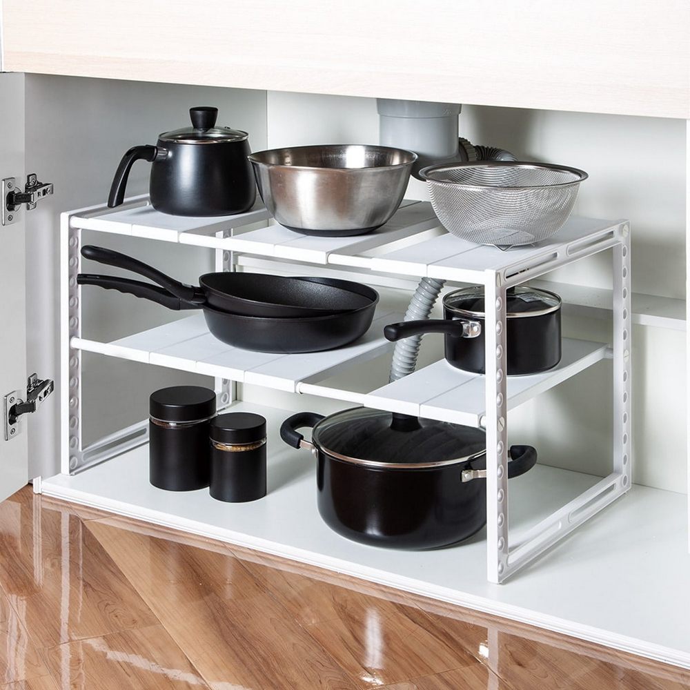 【NITORI 宜得利家居】【DECO HOME商品】可調整水槽下方置架 ETA D40 WH
