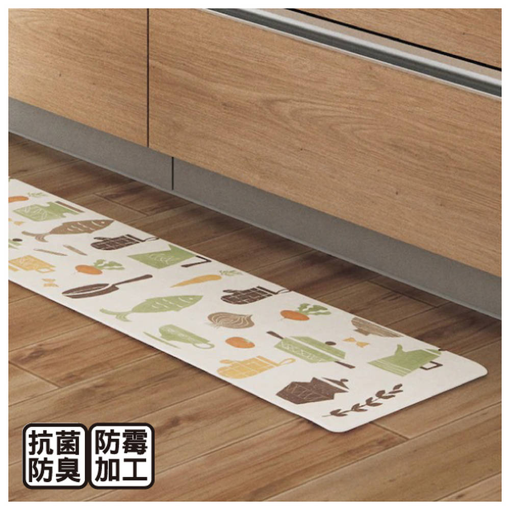 【NITORI 宜得利家居】PVC廚房地墊 踏墊 KITCHEN 45X120 I